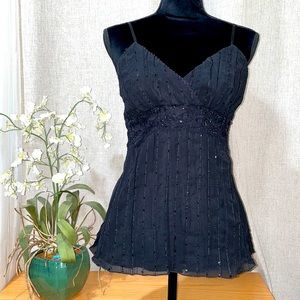 PAGE small black blouse with straps size small